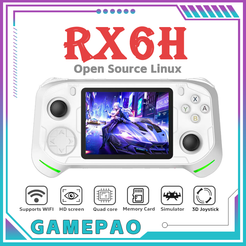 Gaming Console For Kids - وحدة تحكم ألعاب فيديو محمولة RX6H