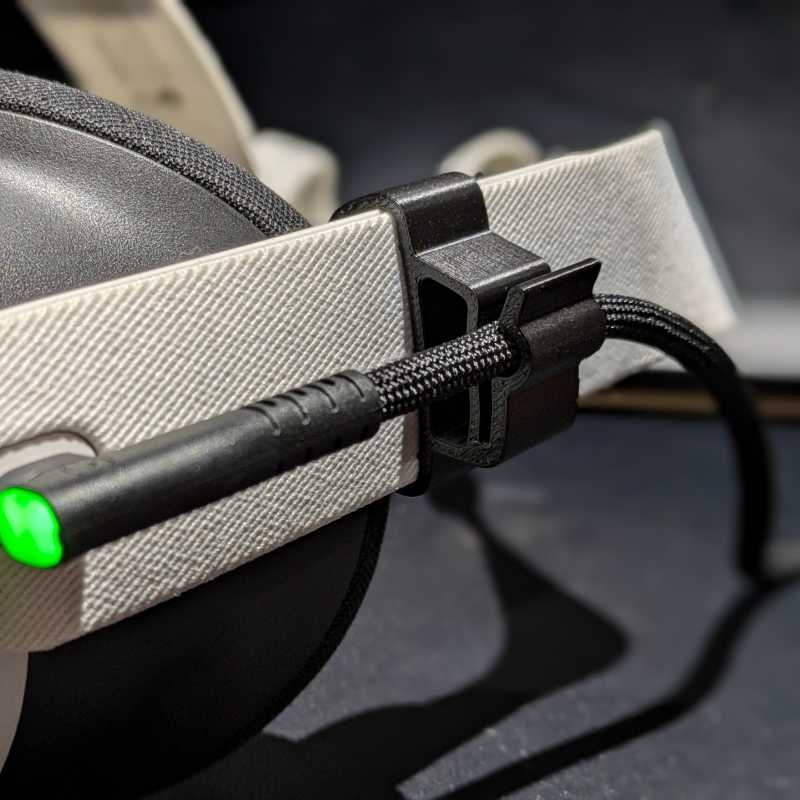 Gaming Headset Wired - مشبك إدارة كابلات الواقع الافتراضي لتنظيم