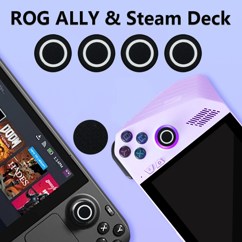 Console Gaming Steam - 4 قطعة عصا التحكم السيليكون الإبهام