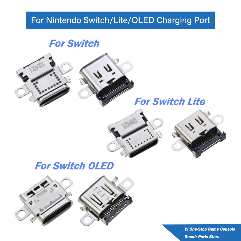 Nintendo Console Switch 2 - 2/5/10 قطع من منافذ الشحن البديلة