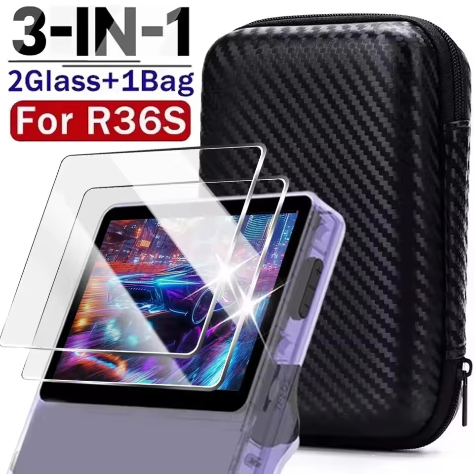 Gaming Console R36S - حقيبة حمل وتخزين 3 في 1