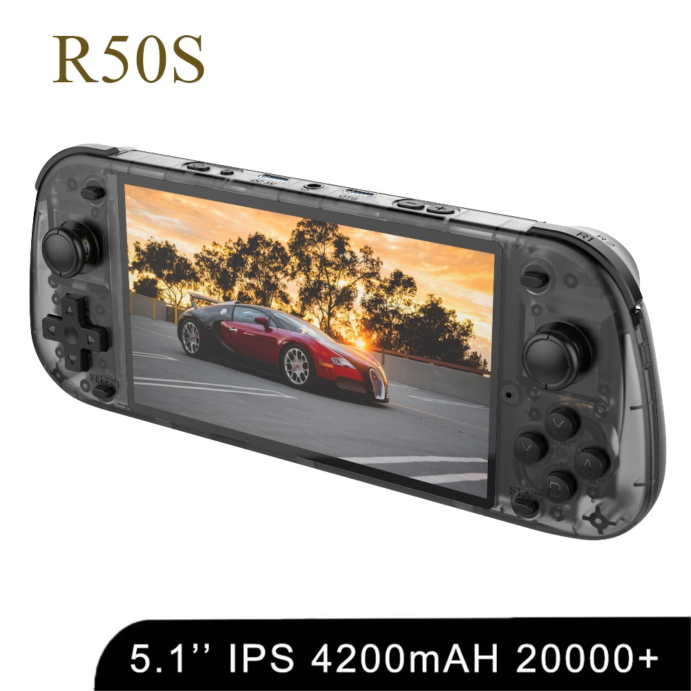 Gaming Console For Kids - 5.1 بوصة جديد R50S ريترو وحدة