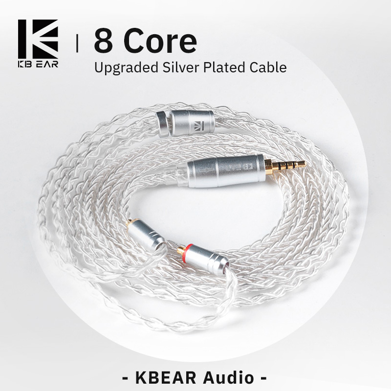 Gaming Headset Wired - KBEAR 8 Core ترقية الفضة السلكية
