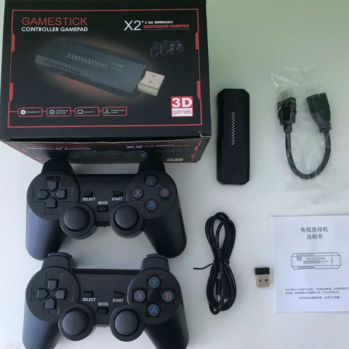 Gaming Console Stick - وحدة تحكم ألعاب فيديو ريترو X2