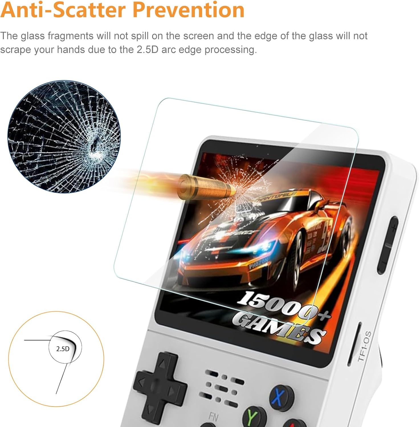 حقيبة حمل وتخزين 3 في 1 مع واق - مراجعة Gaming Console R36S وسعره