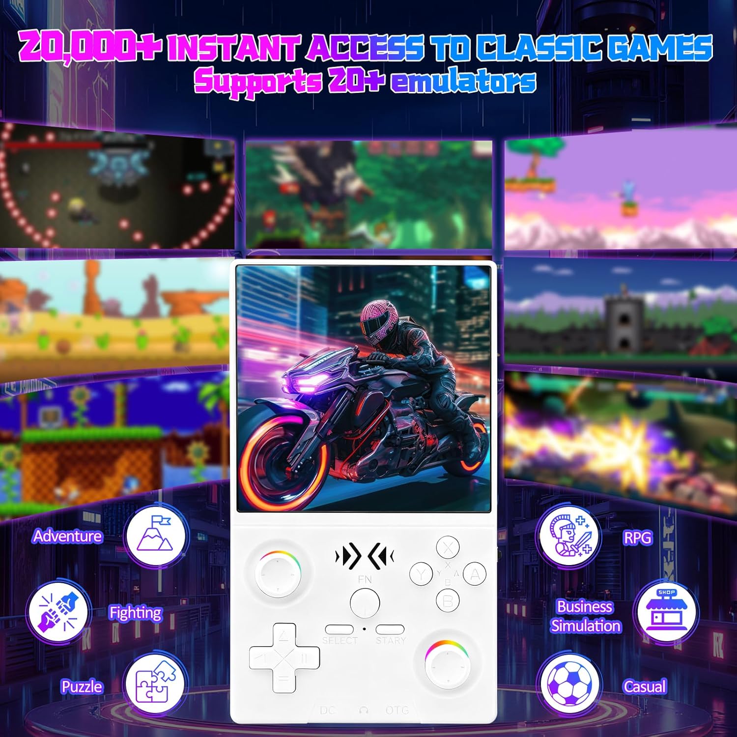 وحدة تحكم ألعاب محمولة كلاسيكي - مراجعة Gaming Console Handheld Android وسعره
