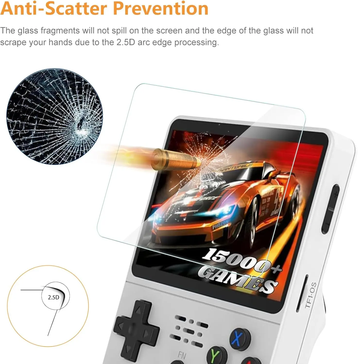 حقيبة حمل وتخزين 4 في 1 مع واق - مراجعة Gaming Console R36S وسعره