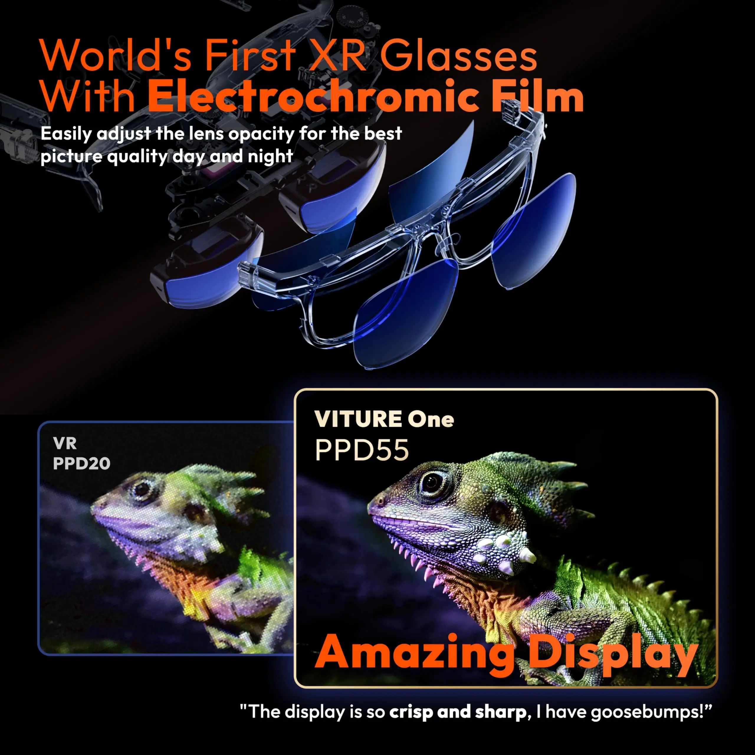 نظارات VITURE One XR/AR ثلاثية - مراجعة Console Gaming Steam وسعره
