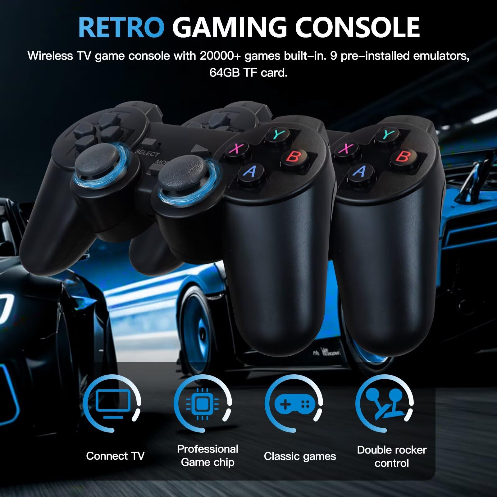 جهاز ألعاب فيديو ريترو 4K مع ع - مراجعة Gaming Console Stick وسعره