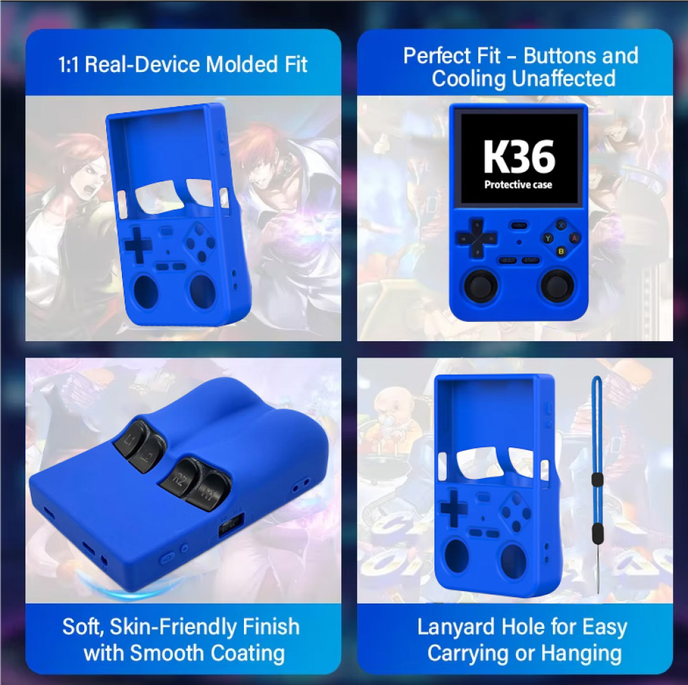 حافظة واقية من السيليكون لوحدة - مراجعة Gaming Console K36 وسعره