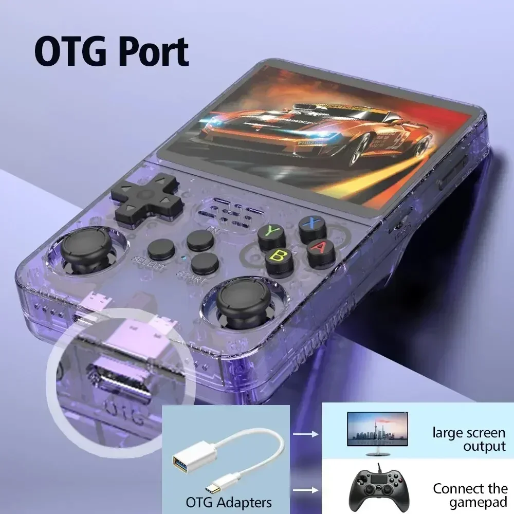 جهاز ألعاب محمول R36S بنظام AR - مراجعة Gaming Console For Kids وسعره