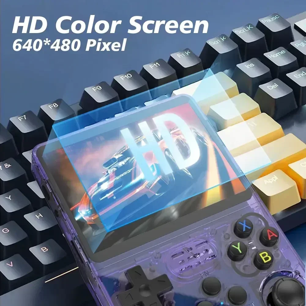 جهاز ألعاب محمول R36S بنظام AR - مراجعة Gaming Console For Kids وسعره