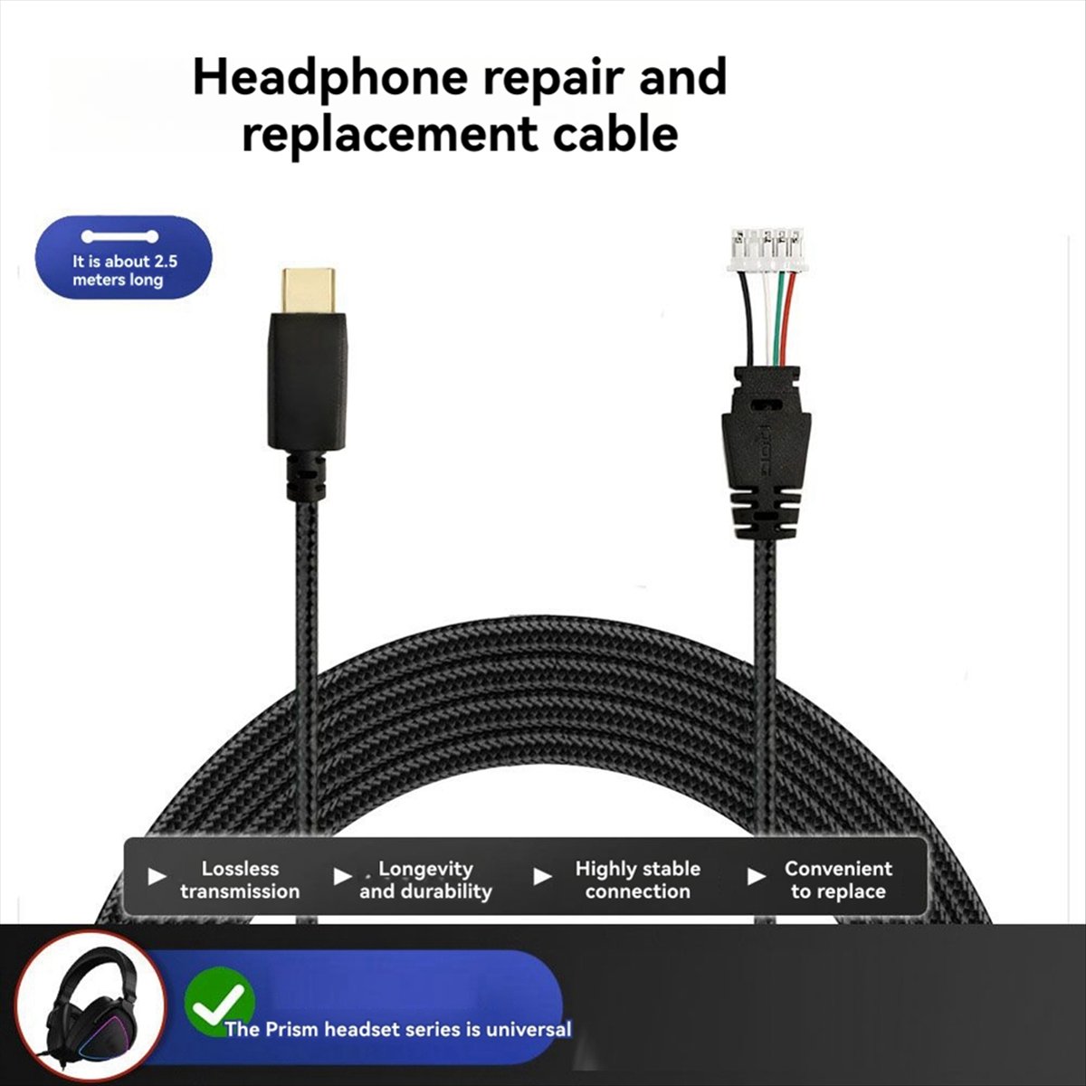 كابل DT75 الجديد المجدول لسماع - مراجعة Gaming Headset Wired وسعره