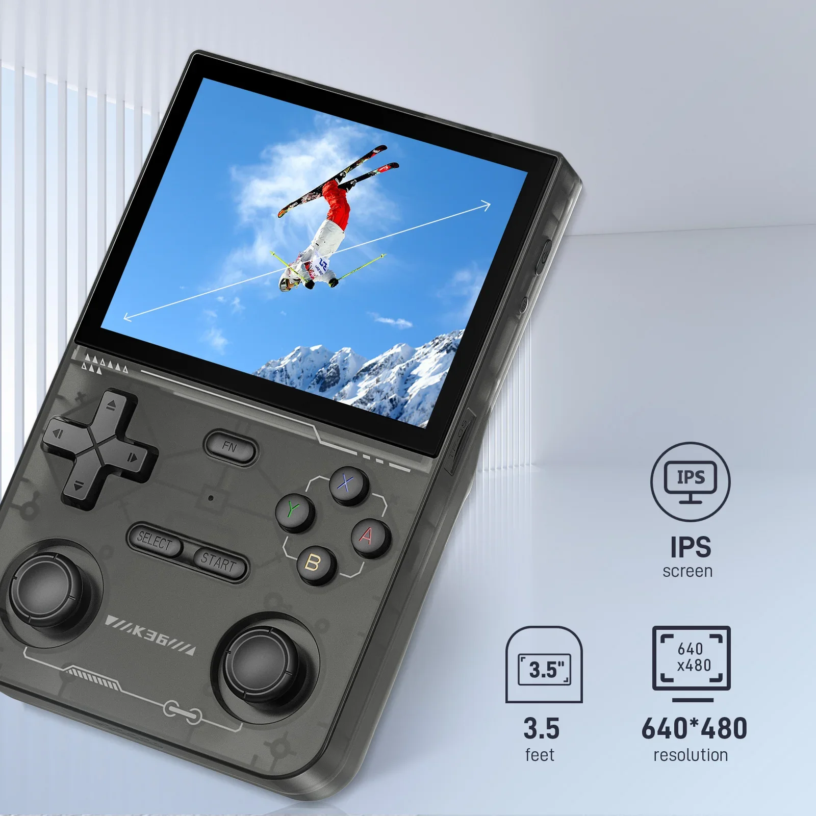 GAMINJA K36 3.5 بوصة IPS شاشة  - مراجعة Gaming Console K36 وسعره