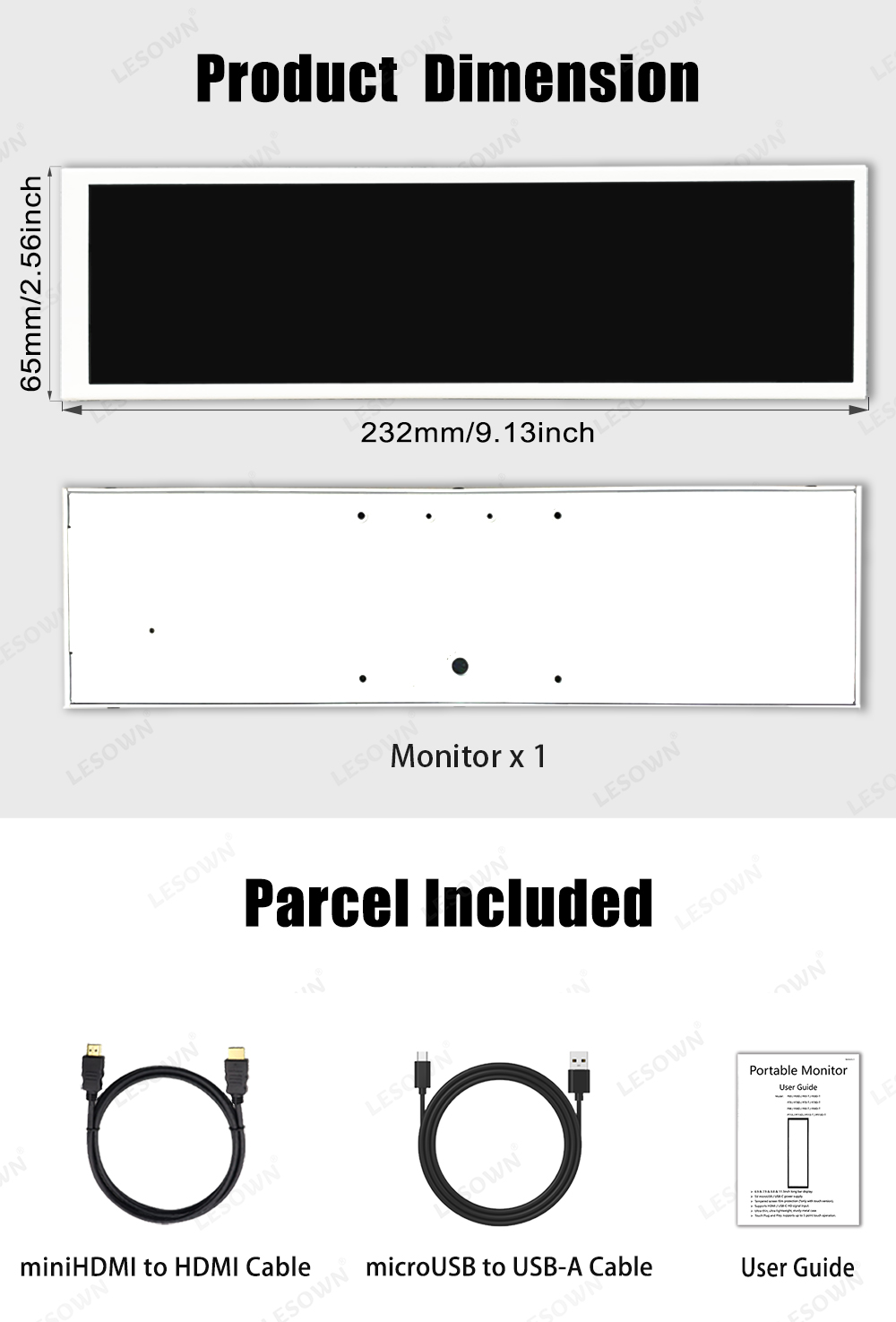 شاشة LESOWN مقاس 8.8 بوصة ممتد - مراجعة Gaming Console Display Case وسعره