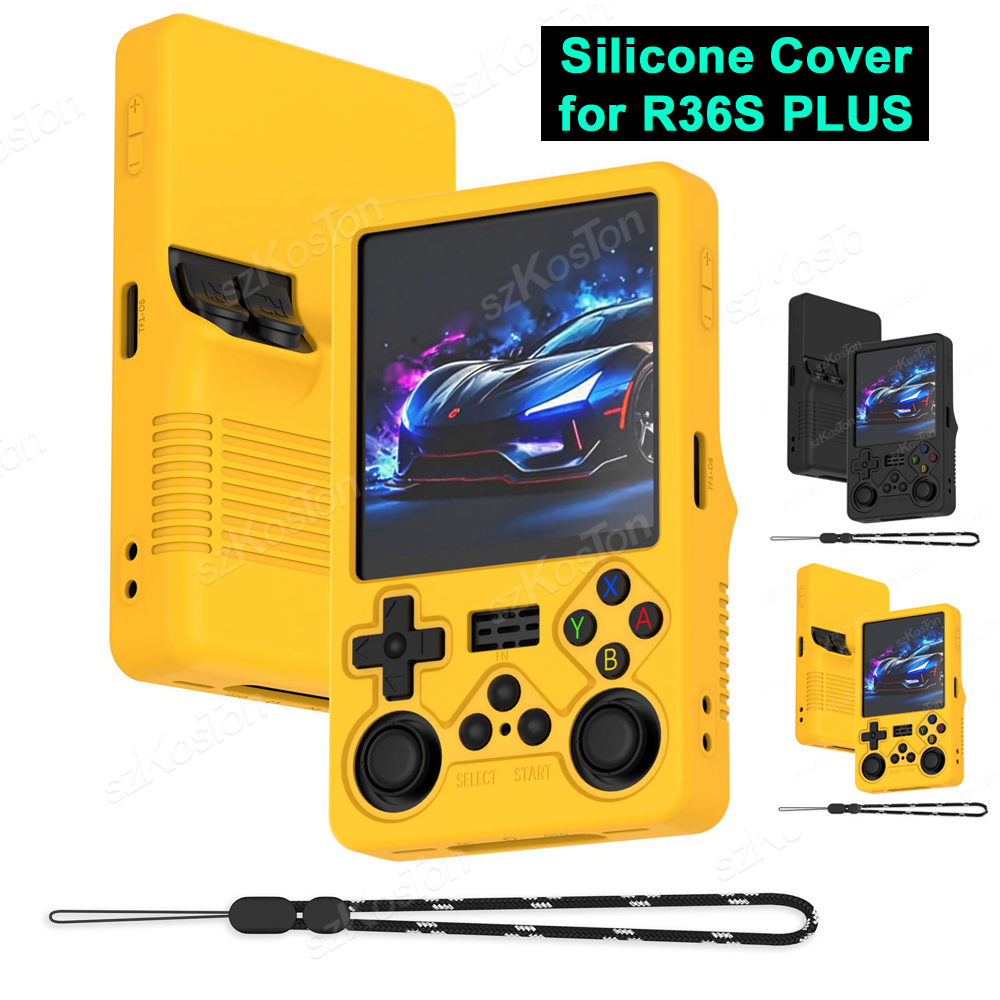 غطاء حماية من السيليكون لوحدات - مراجعة Gaming Console R36S وسعره
