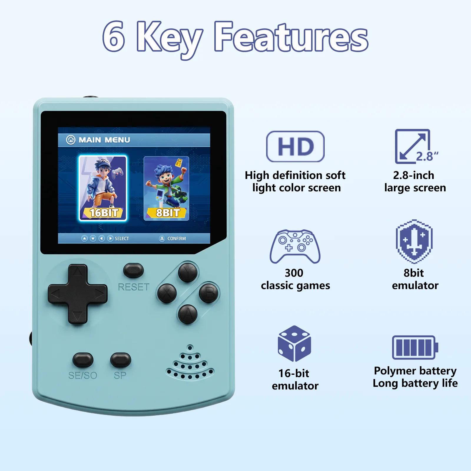 جهاز ألعاب محمول GAMINJA مع 30 - مراجعة Gaming Console Handheld Android وسعره