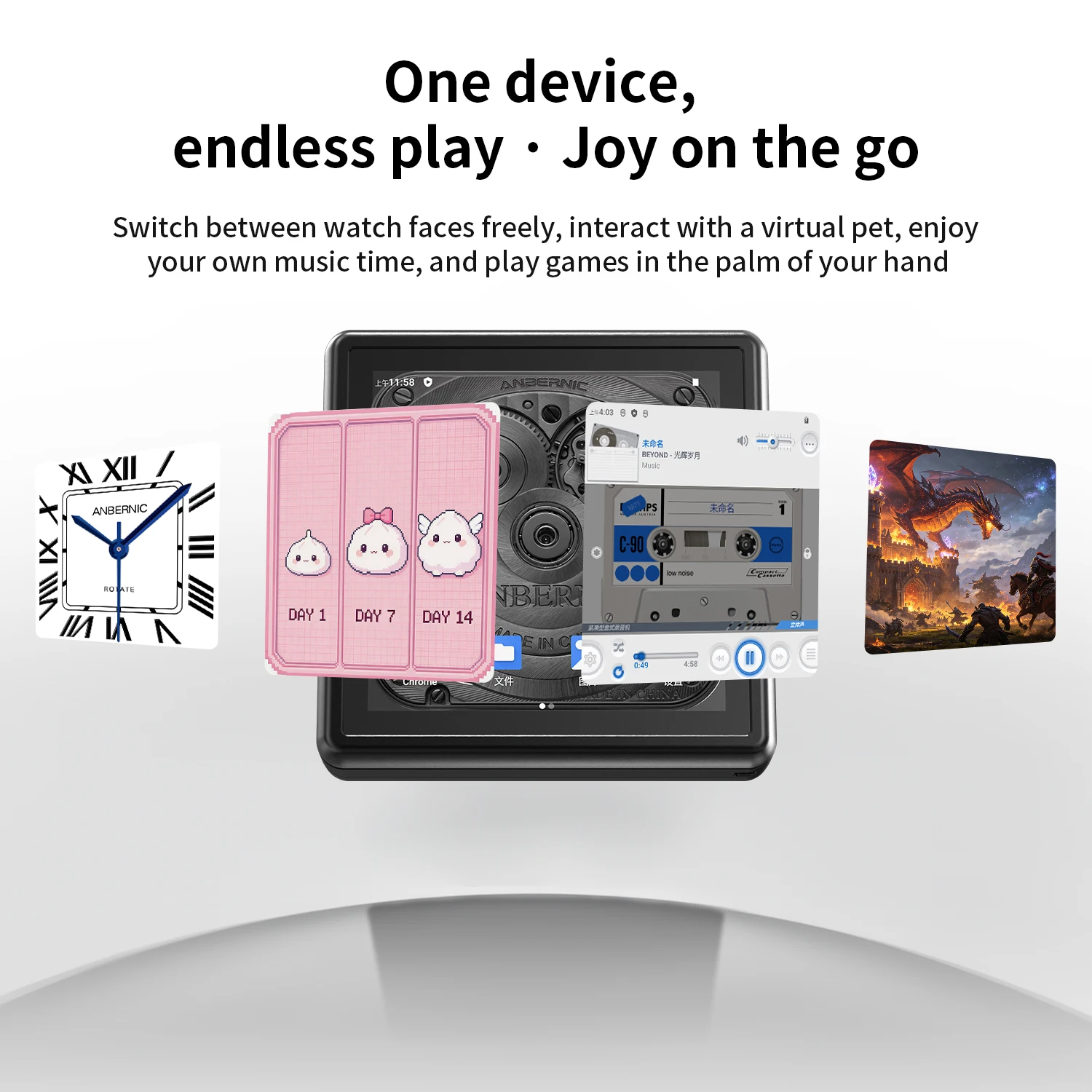 جهاز ألعاب محمول ANBERNIC RG ق - مراجعة Gaming Console Handheld Android وسعره